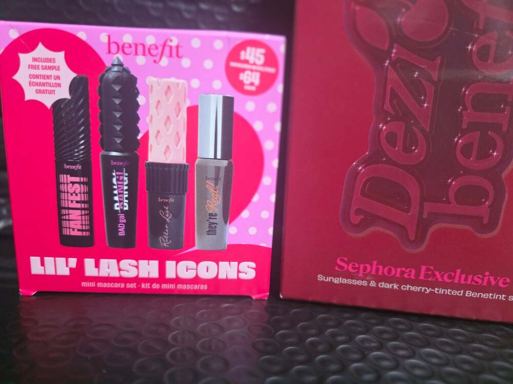 Benefit Cosmetics Dezi x Benefit Sunglasses & Benetint Set plus Lil Lash Icon Se